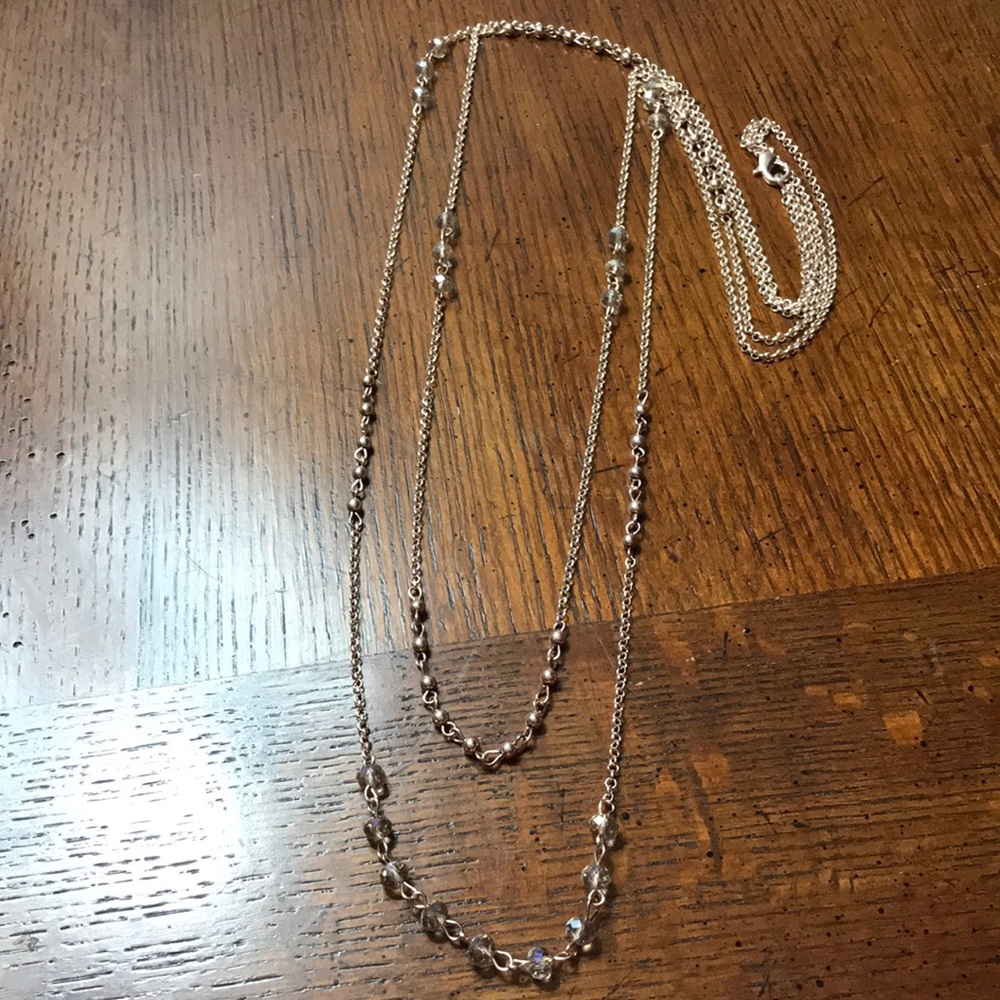 Double Layer Rose Gold Necklace - Picture 2 of 3